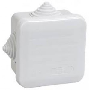 Коробка распаячная для открытой проводки 70х70х40мм 67030 белая Рувинил